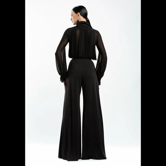 Espen Salberg Wide Leg Soft Mesh Pants M/L - Picture 3 of 11